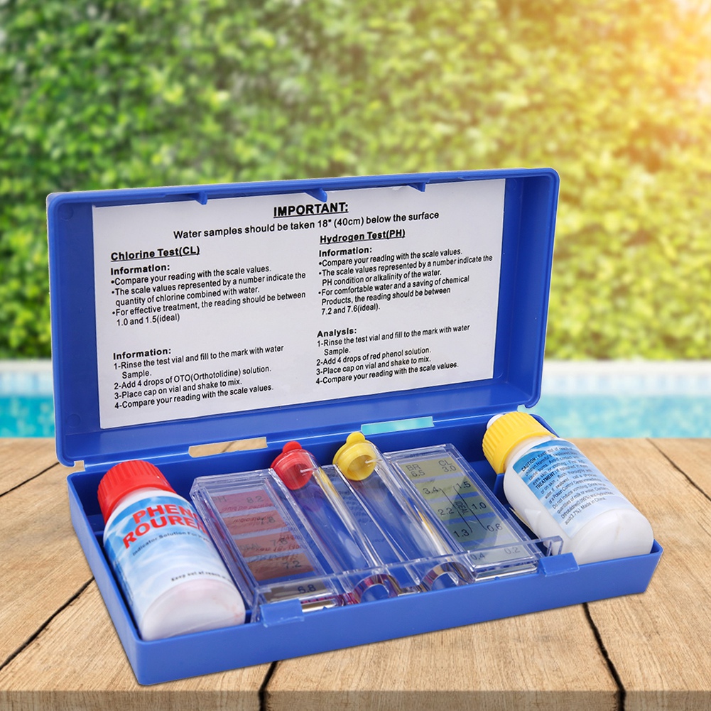 Marine Test Kit - طقم اختبار جودة المياه بالكلور PH
