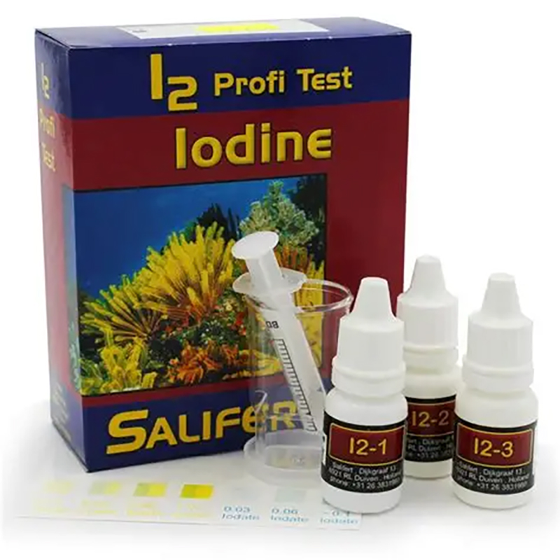 Marine Aquarium Water Test Kit - ساليفرت يودين I2 بروفي-تيست - مجموعة