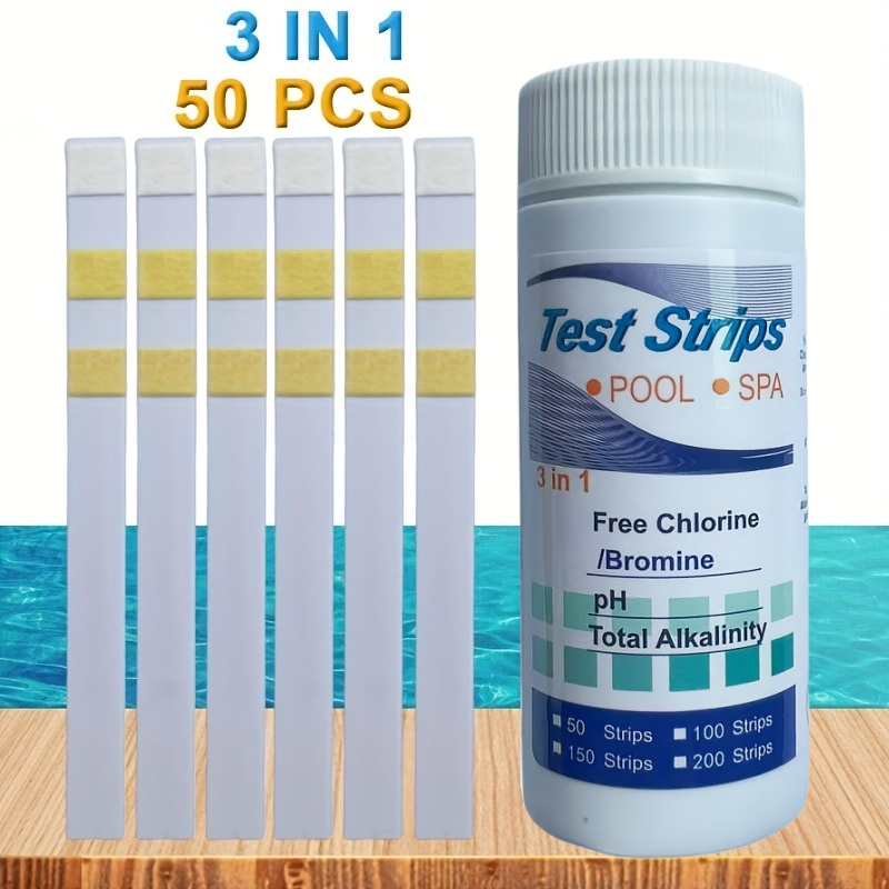 Marine Test Kit - شرائط اختبار الكلور ودرجة الحموضة لحمامات