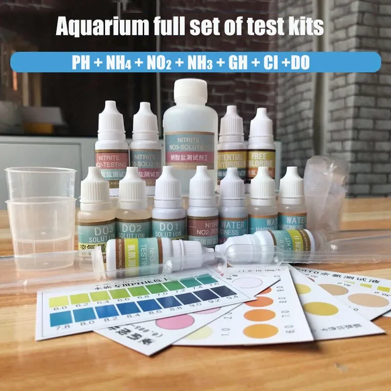 Marine Aquarium Water Test Kit - PH NH4 NO2 NO3 GH CI