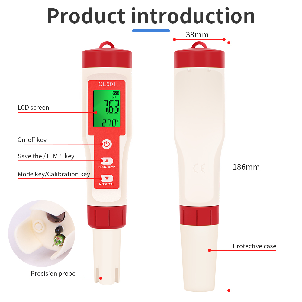 PH/CL2/H2/ORP/مقياس الحرارة كا - مراجعة Marine Test Kit وسعره