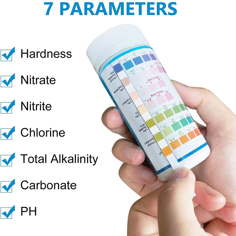 7-IN-1 شرائط اختبار حوض السمك  - مراجعة Marine Aquarium Water Test Kit وسعره