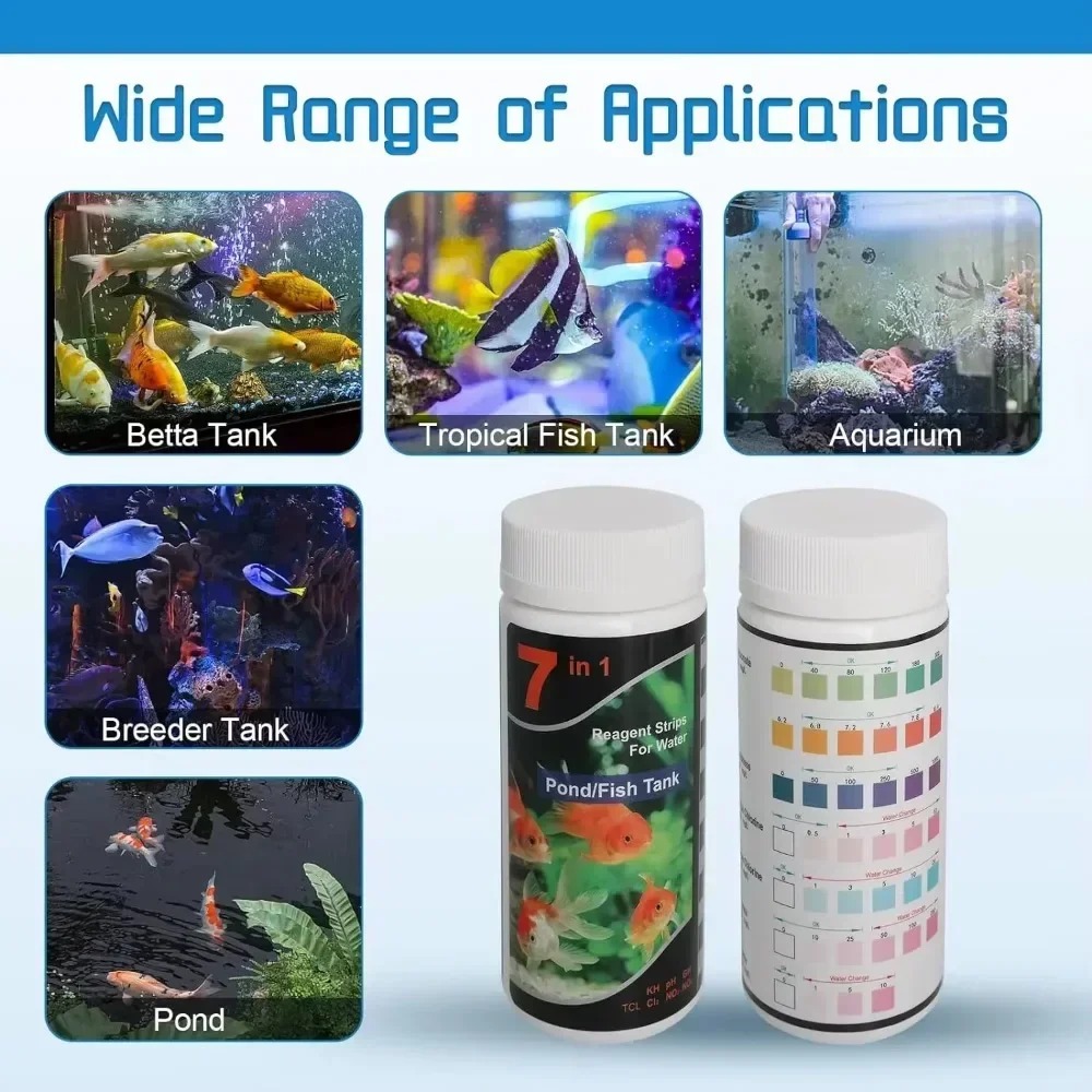 شرائط اختبار درجة الحموضة (PH) - مراجعة Marine Aquarium Water Test Kit وسعره