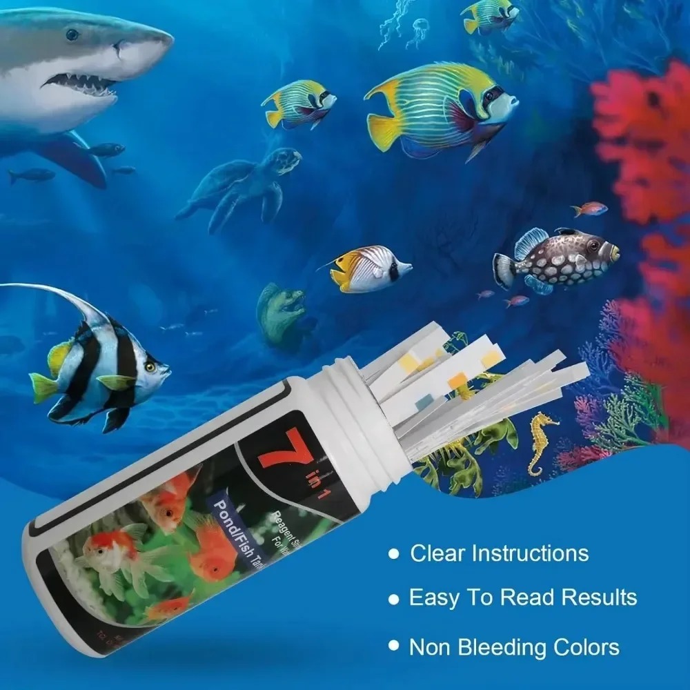 شرائط اختبار درجة الحموضة (PH) - مراجعة Marine Aquarium Water Test Kit وسعره