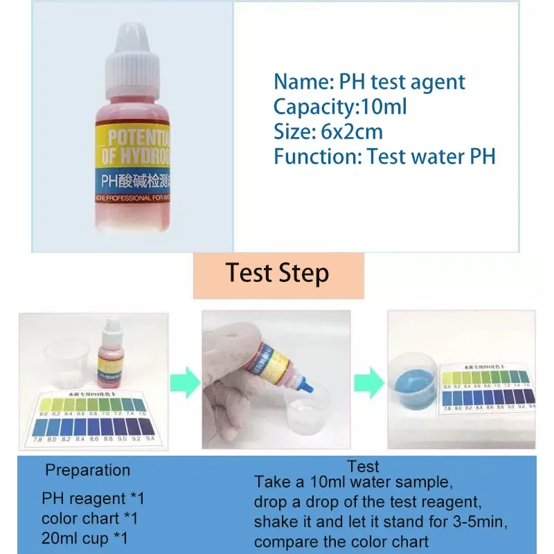 PH NH4 NO2 NO3 GH CI H2S DO مد - مراجعة Marine Aquarium Water Test Kit وسعره
